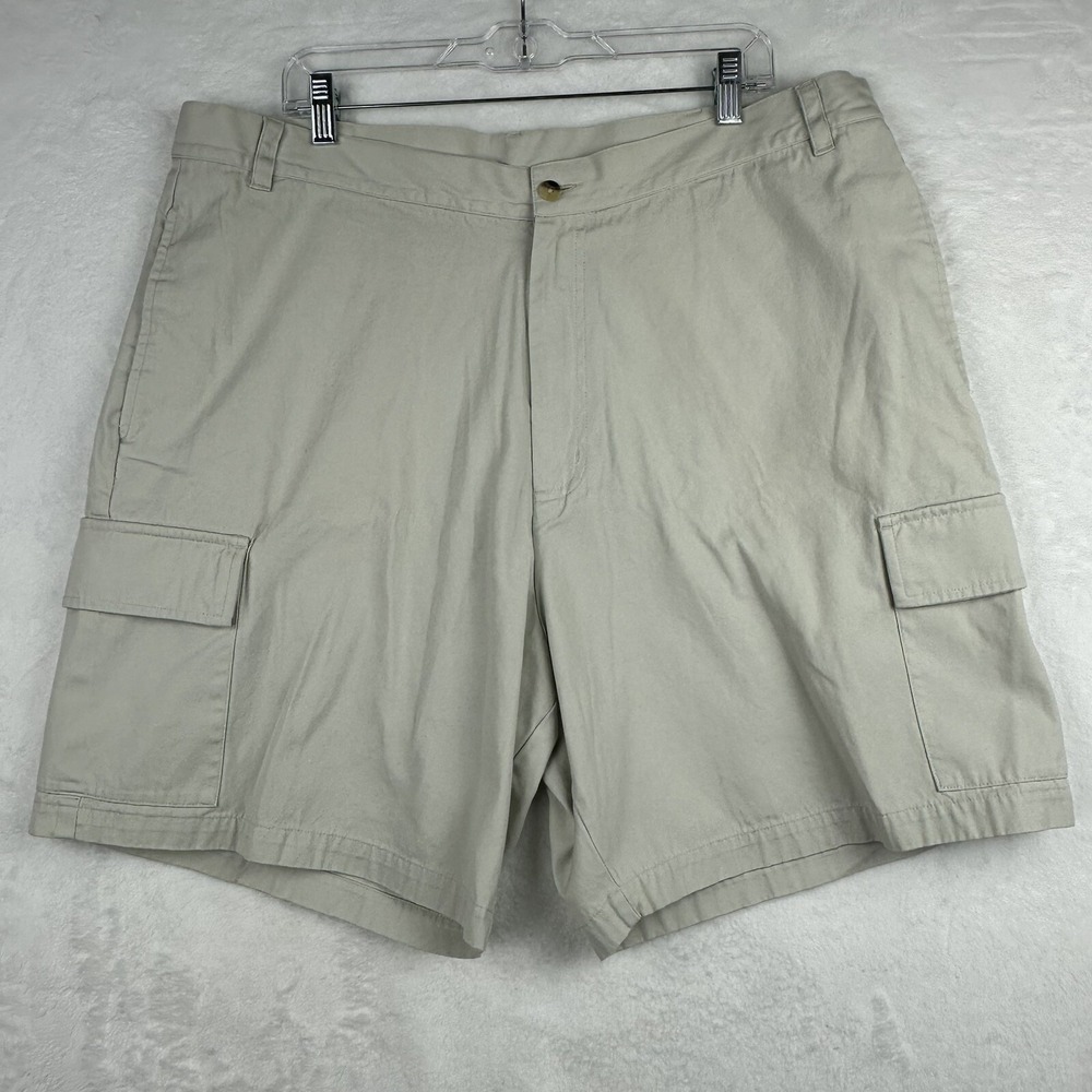 Greg Norman Mens Shorts Size 40‎ Khaki Cargo Pockets